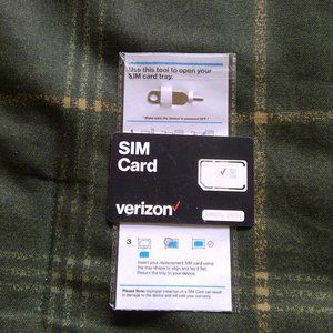 Verizon Sim Card with Key